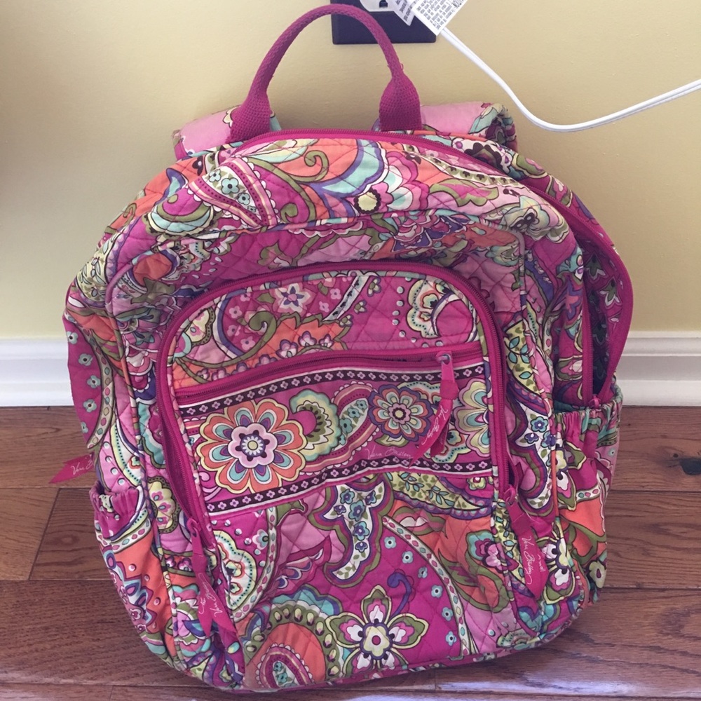 Pink Vera Bradley bookbag